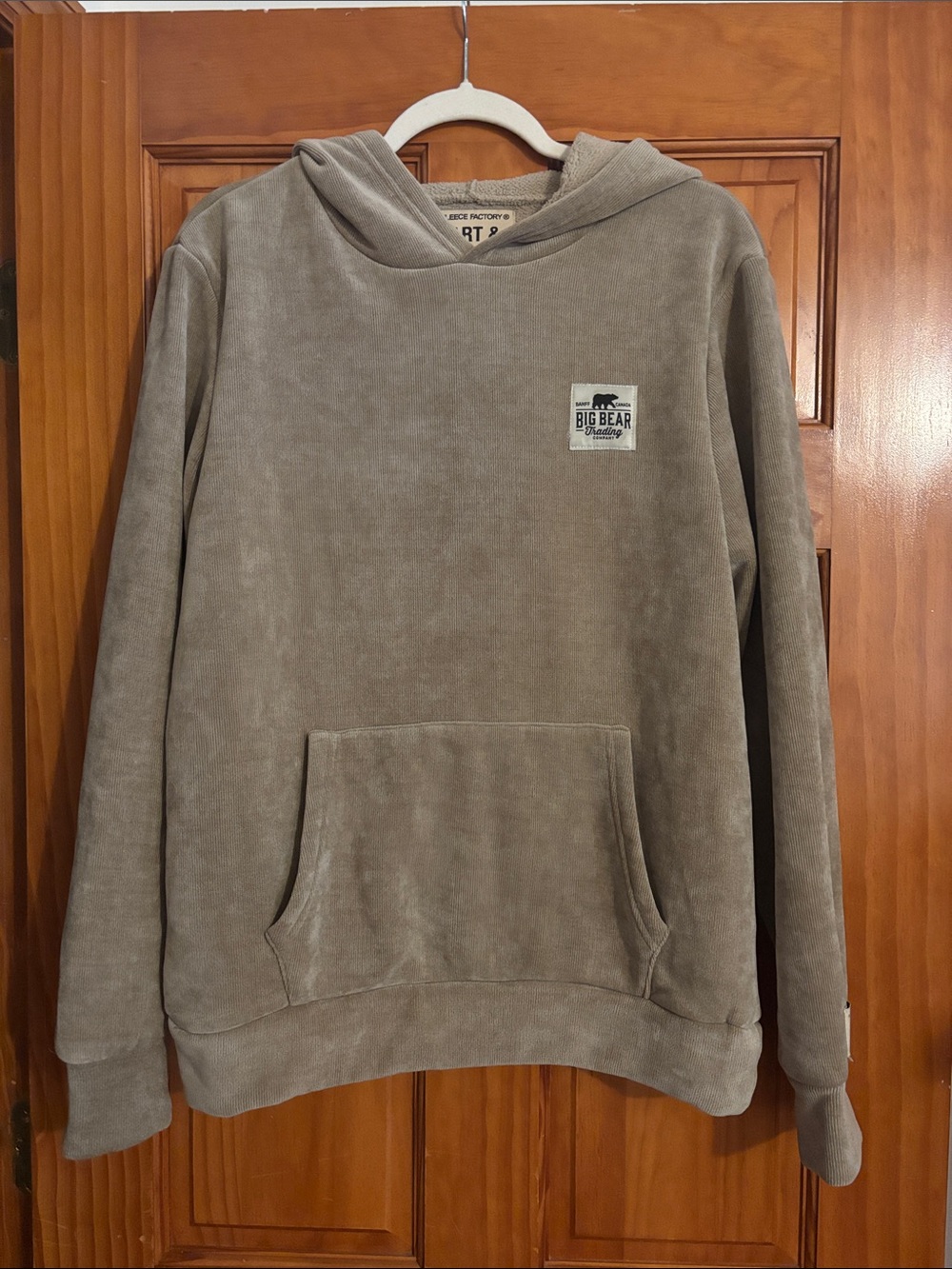 Women’s Hooded Pullover Sweatshirt - Taupe